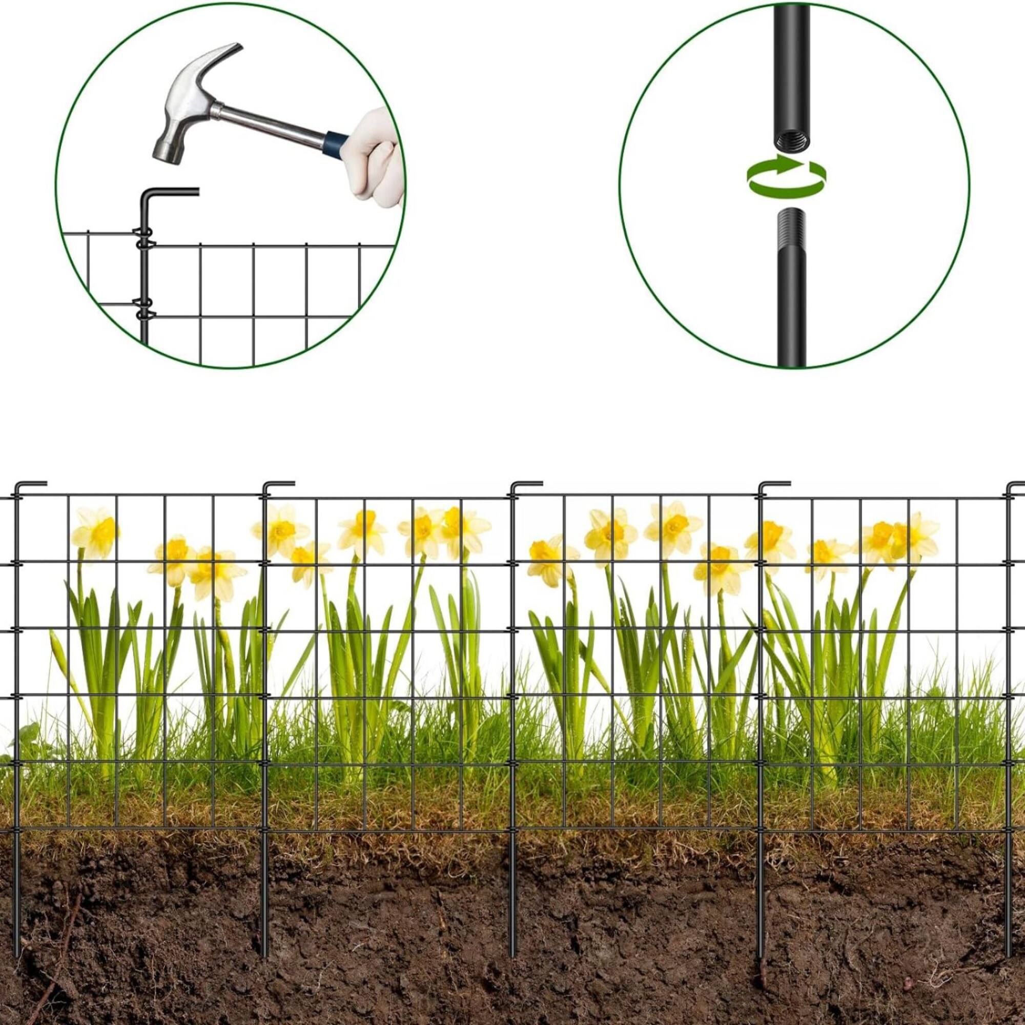NEX™ 23.5" Black Rustproof Metal Wire Animal Barriers, 35ct.